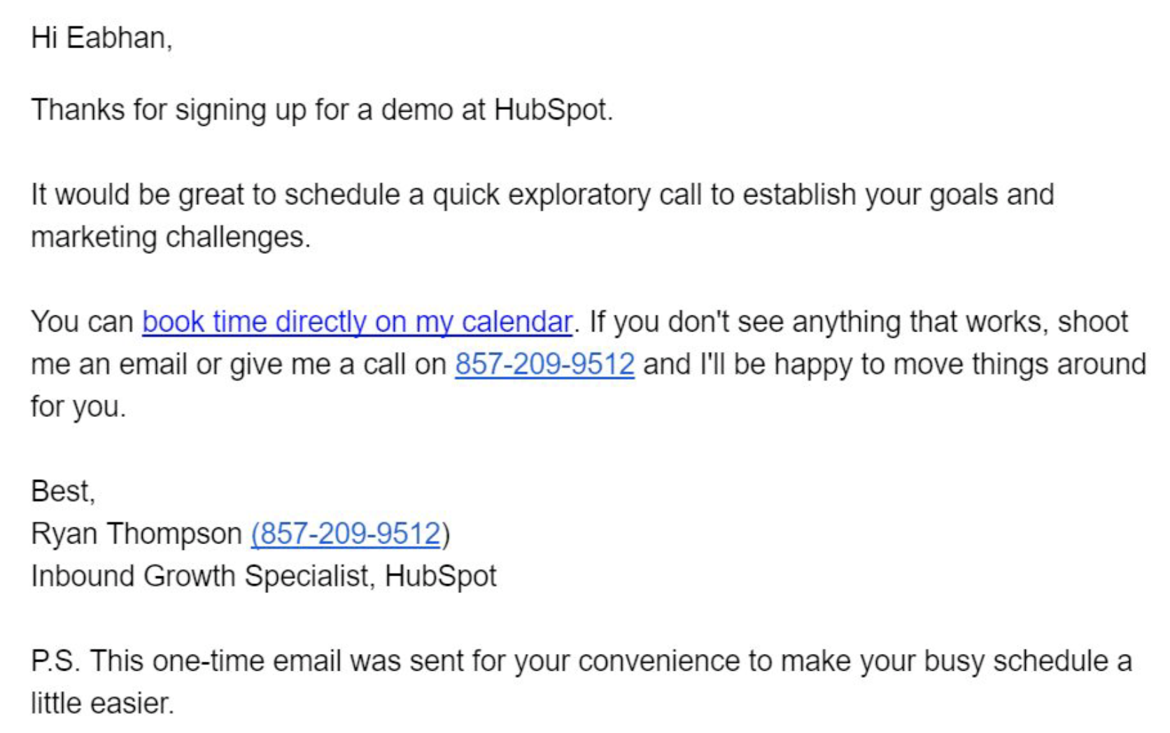 Exemple Email