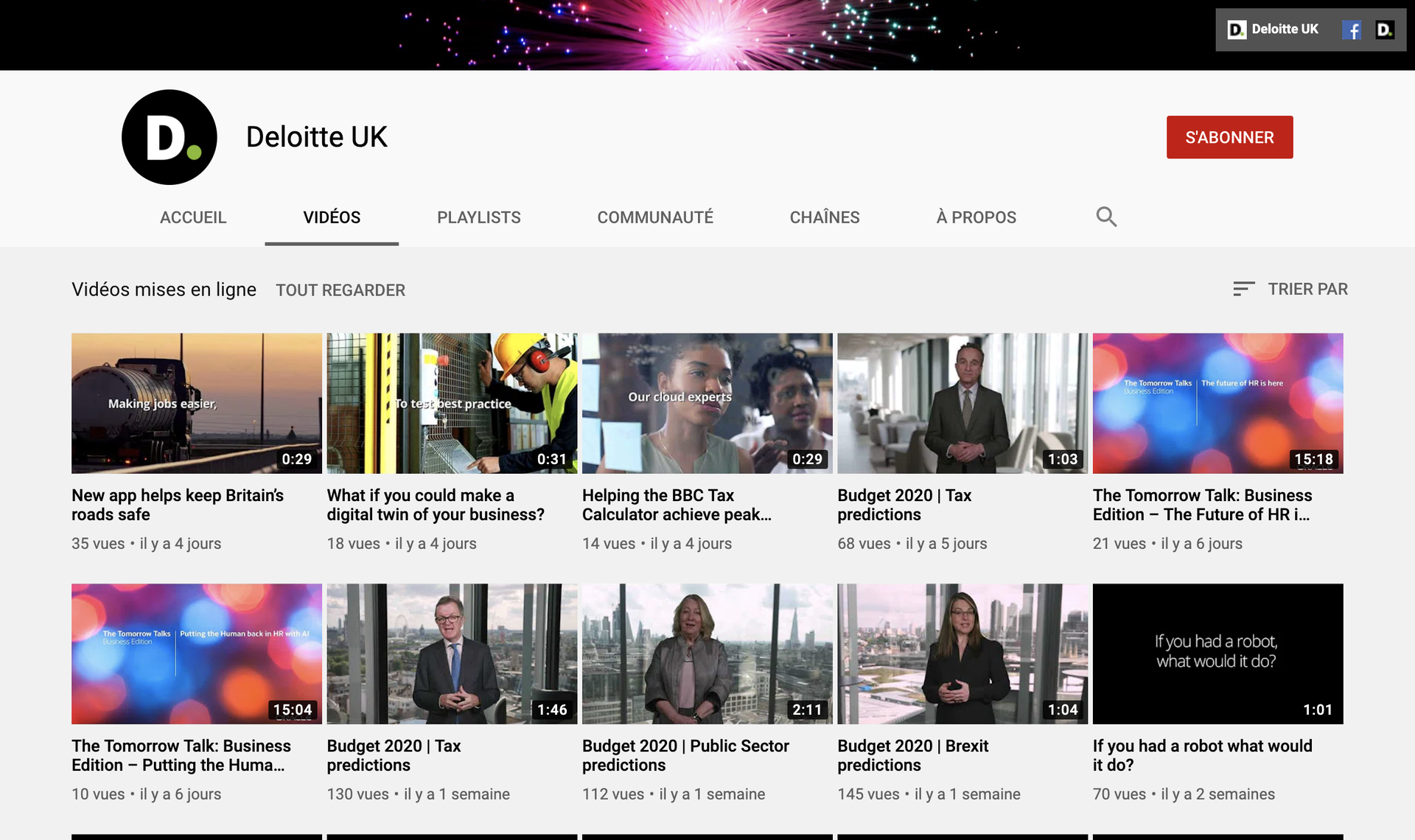 Deloitte youtube