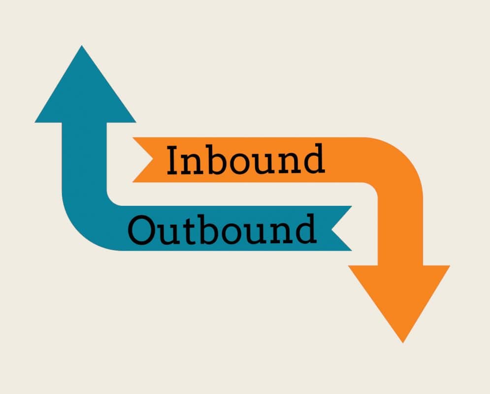 Outbound Marketing vs Inbound Marketing schéma
