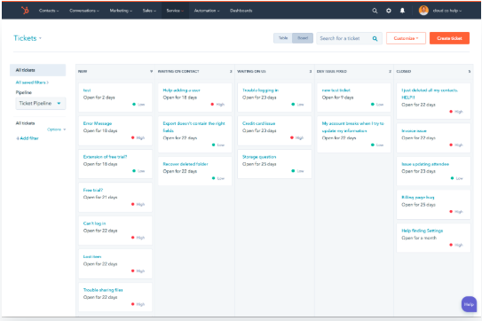 tickets-HubSpot