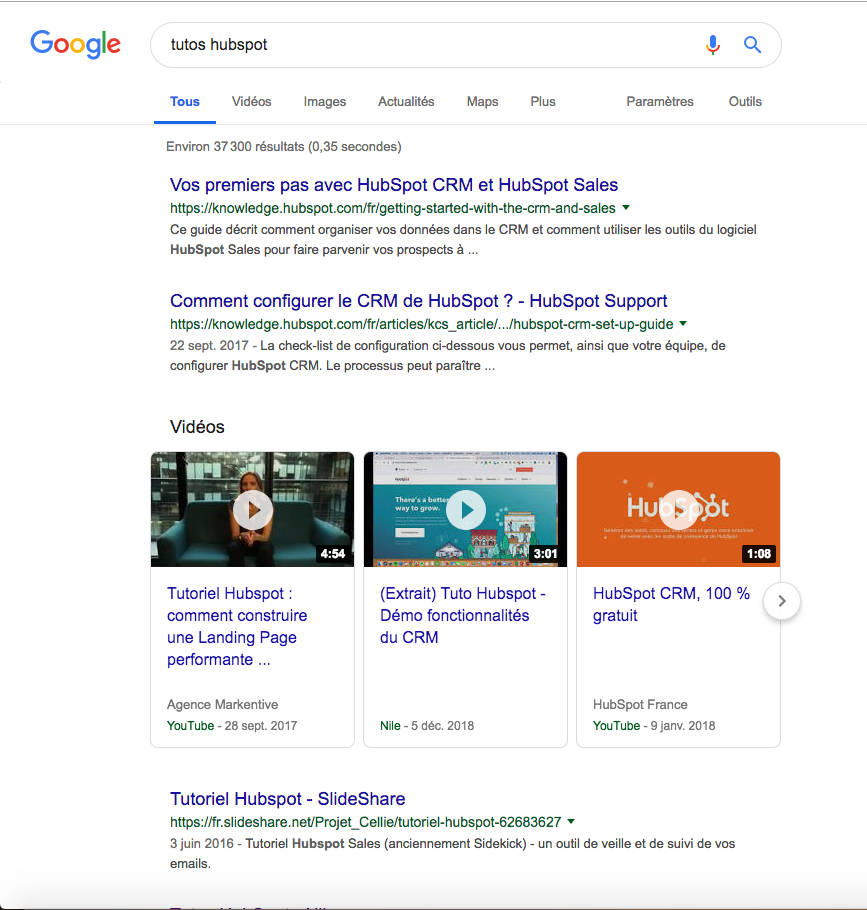 optimiser le SEO d'une vidéo pour apparaitre dans la pgae SERP google