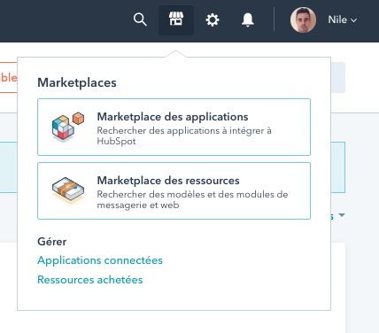 Market place de HubSpot 