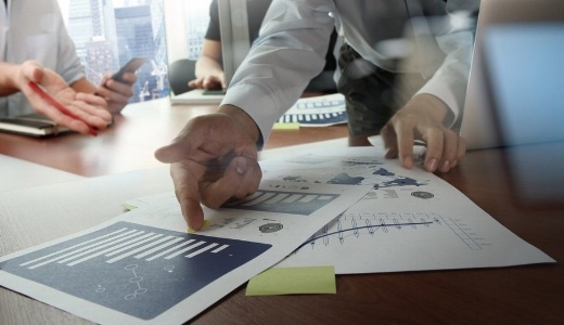 Double exposure of businessman hand working with new modern computer and business strategy as concept-1-835783-edited