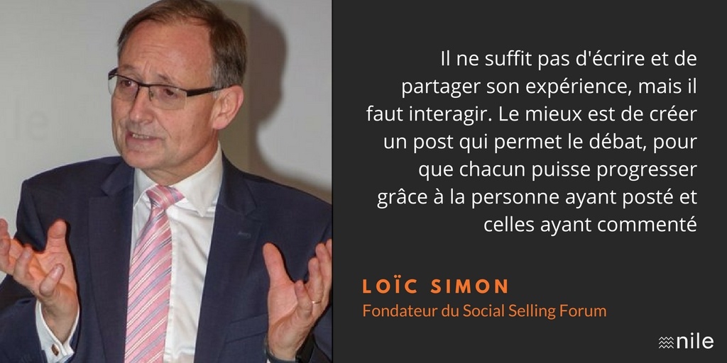 Loic Simon explique comment faire du social selling en B2B pour développer ses ventes